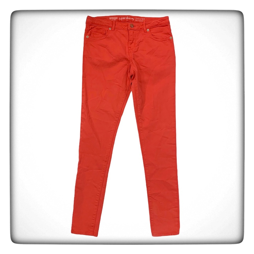 Gymboree Super Skinny Jeans Size 14 NWT Red Casual Denim Stretch